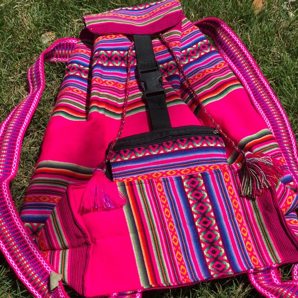 Colorful Serape Backpack - Picture 3 of 4